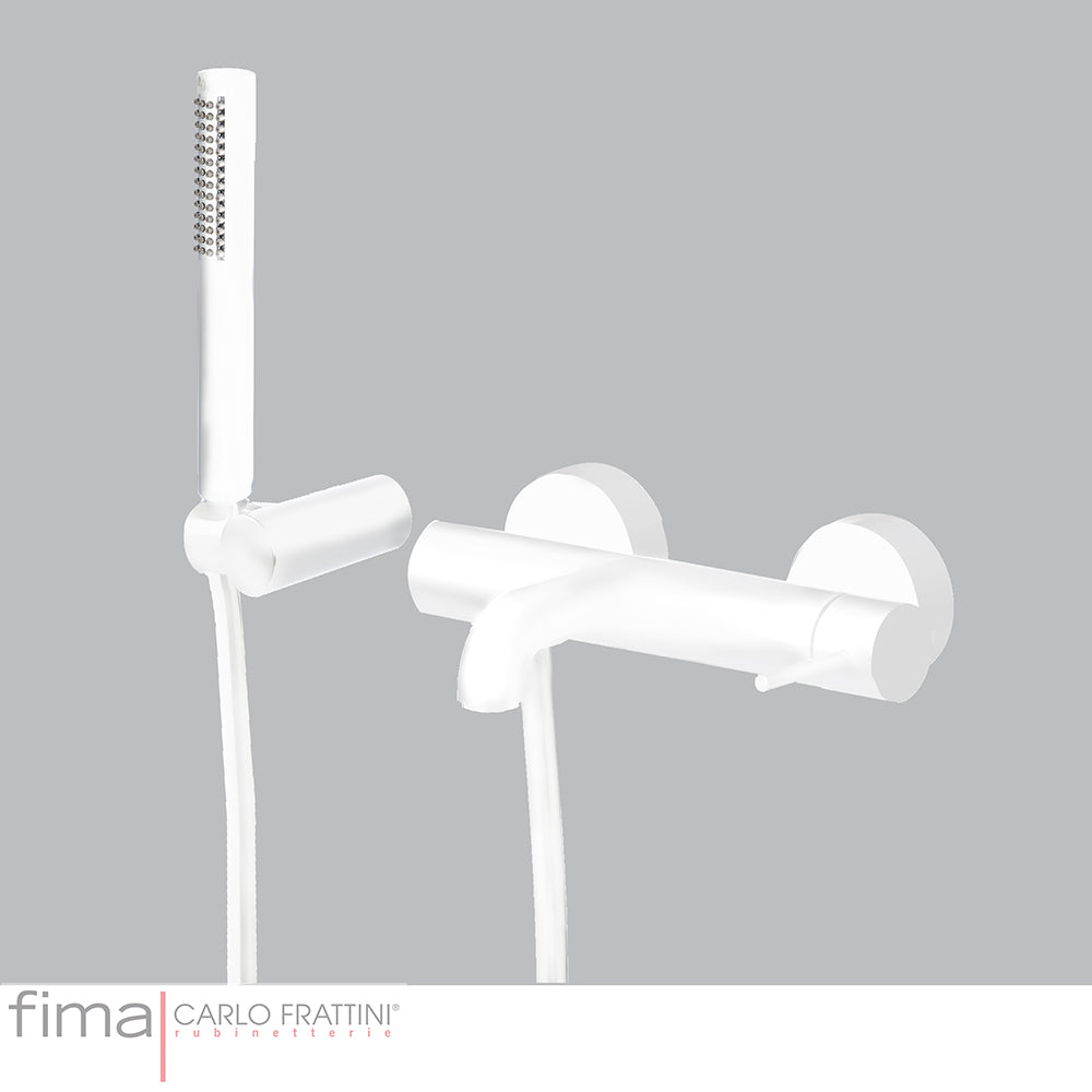 SPILLO UP BATH MIXER - WALL MOUNTED INCL H/SHOWER