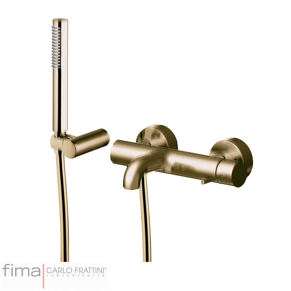 SPILLO UP BATH MIXER - WALL MOUNTED INCL H/SHOWER