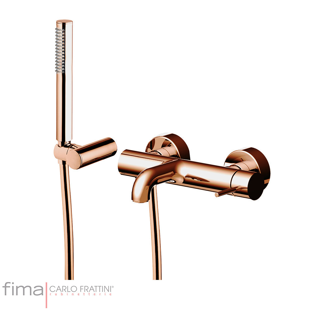 SPILLO UP BATH MIXER - WALL MOUNTED INCL H/SHOWER