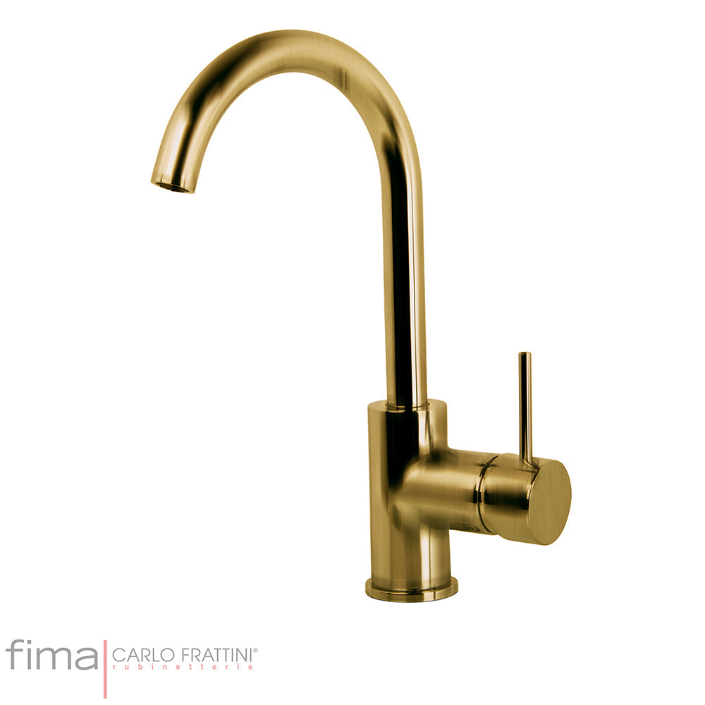 SPILLO UP BASIN MIXER - SWIVEL HOOP SPOUT