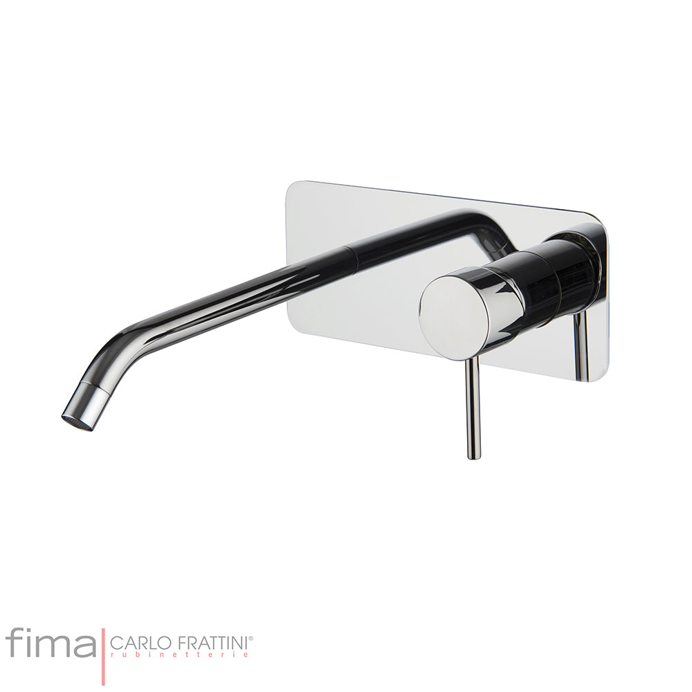 SPILLO UP BASIN MIXER - WALL MOUNTED SINGLE PLATE - WLX5 200MM SPOUT