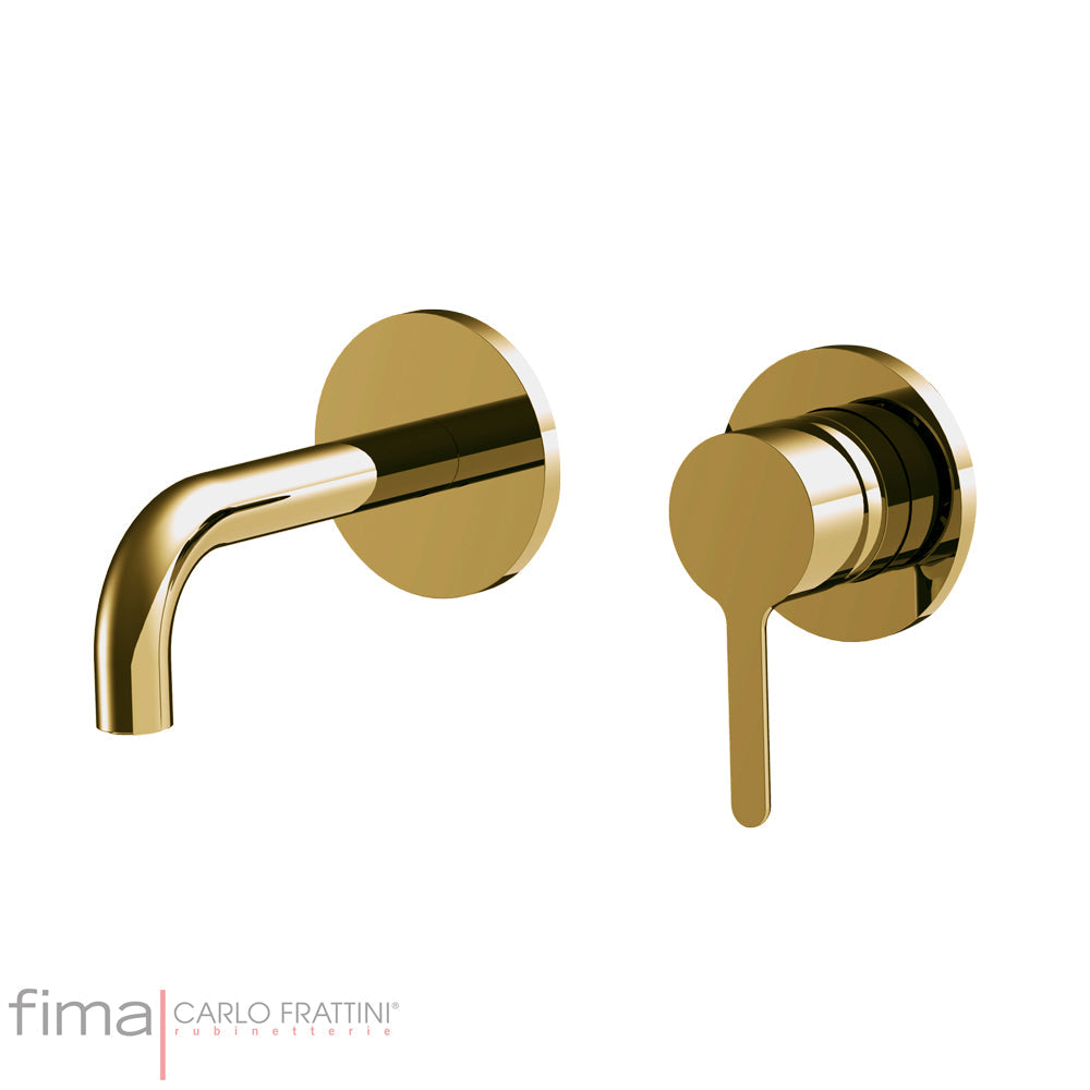 SNAP BASIN MIXER - WALL MOUNTED DUAL PLATE - WSX9 120MM SPOUT