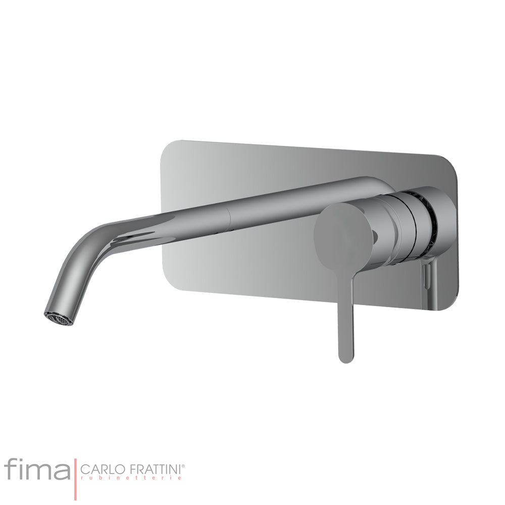 SNAP BASIN MIXER - WALL MOUNTED SINGLE PLATE - WX5 150MM SPOUT