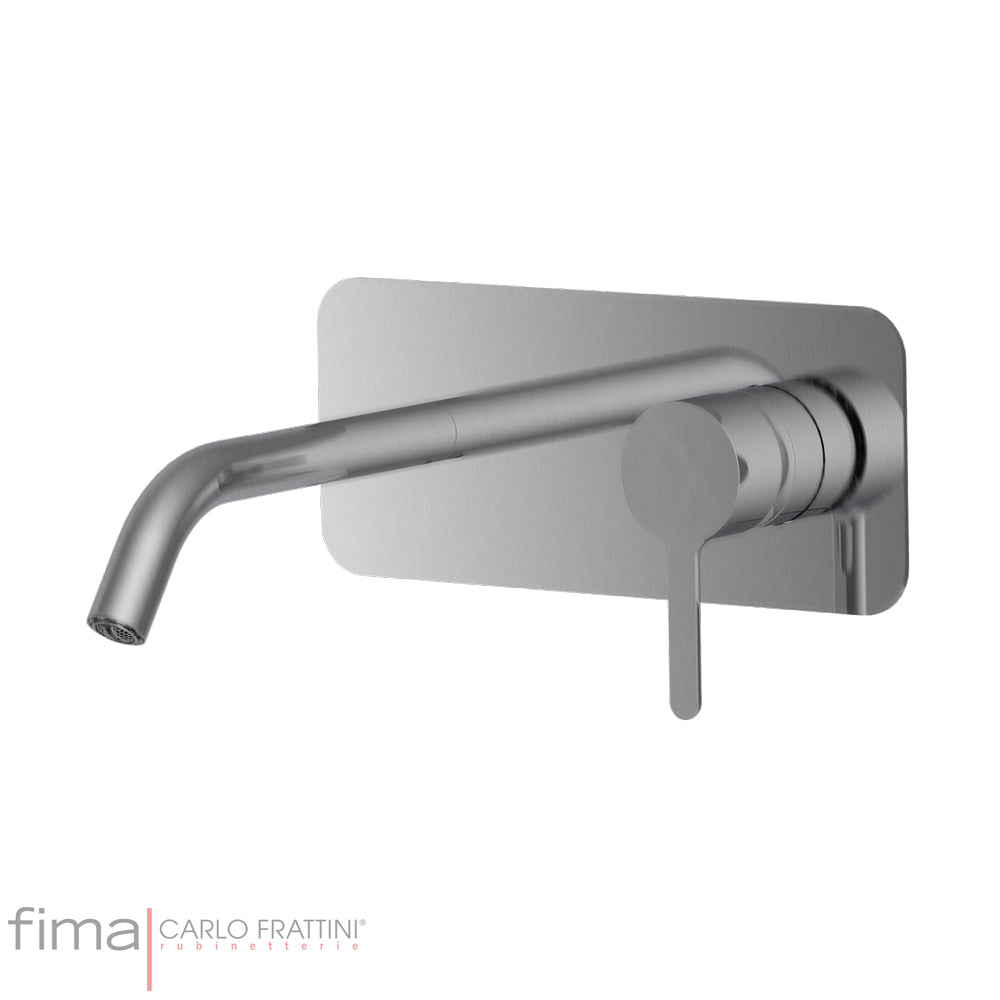 SNAP BASIN MIXER - WALL MOUNTED SINGLE PLATE - WX5 150MM SPOUT