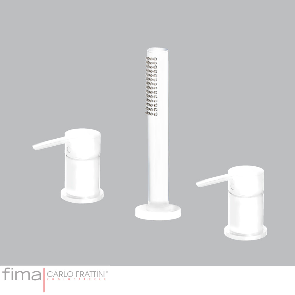 SNAP BATH MIXER - DECK MOUNTED EXCL SPOUT