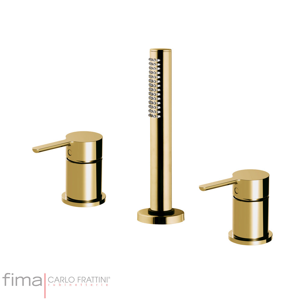 SNAP BATH MIXER - DECK MOUNTED EXCL SPOUT