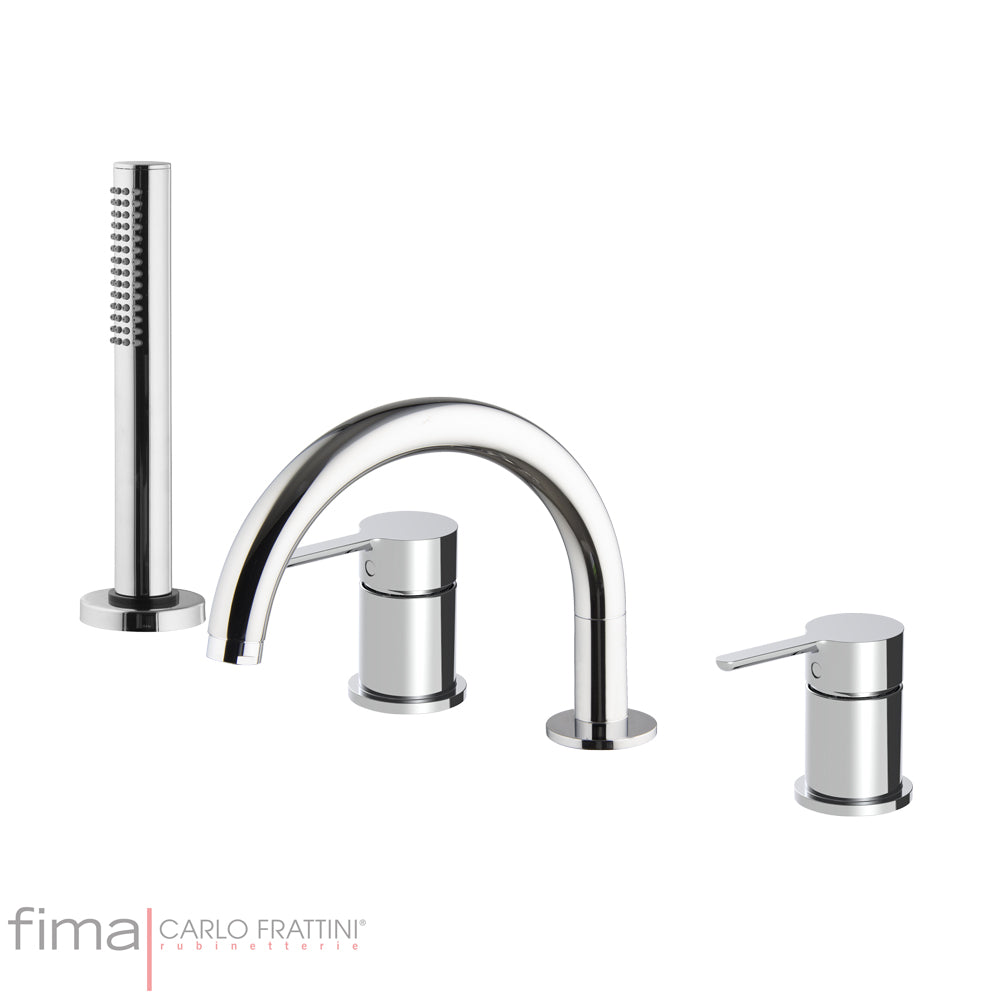 SNAP BATH MIXER - DECK MOUNTED INCL SPOUT