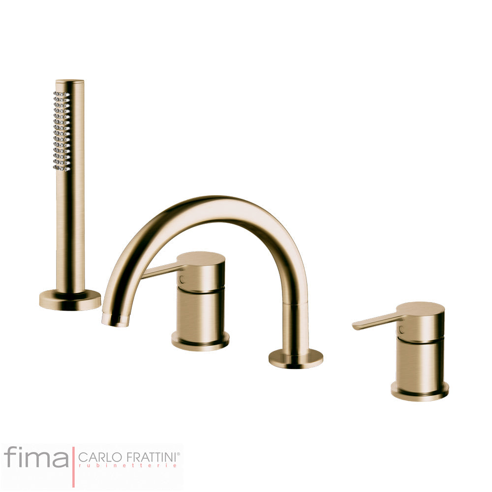 SNAP BATH MIXER - DECK MOUNTED INCL SPOUT