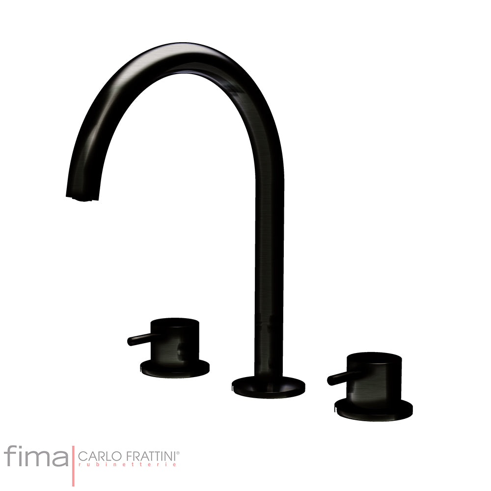 SPILLO UP BASIN MIXER - 3 TAP HOLE HOOP SPOUT
