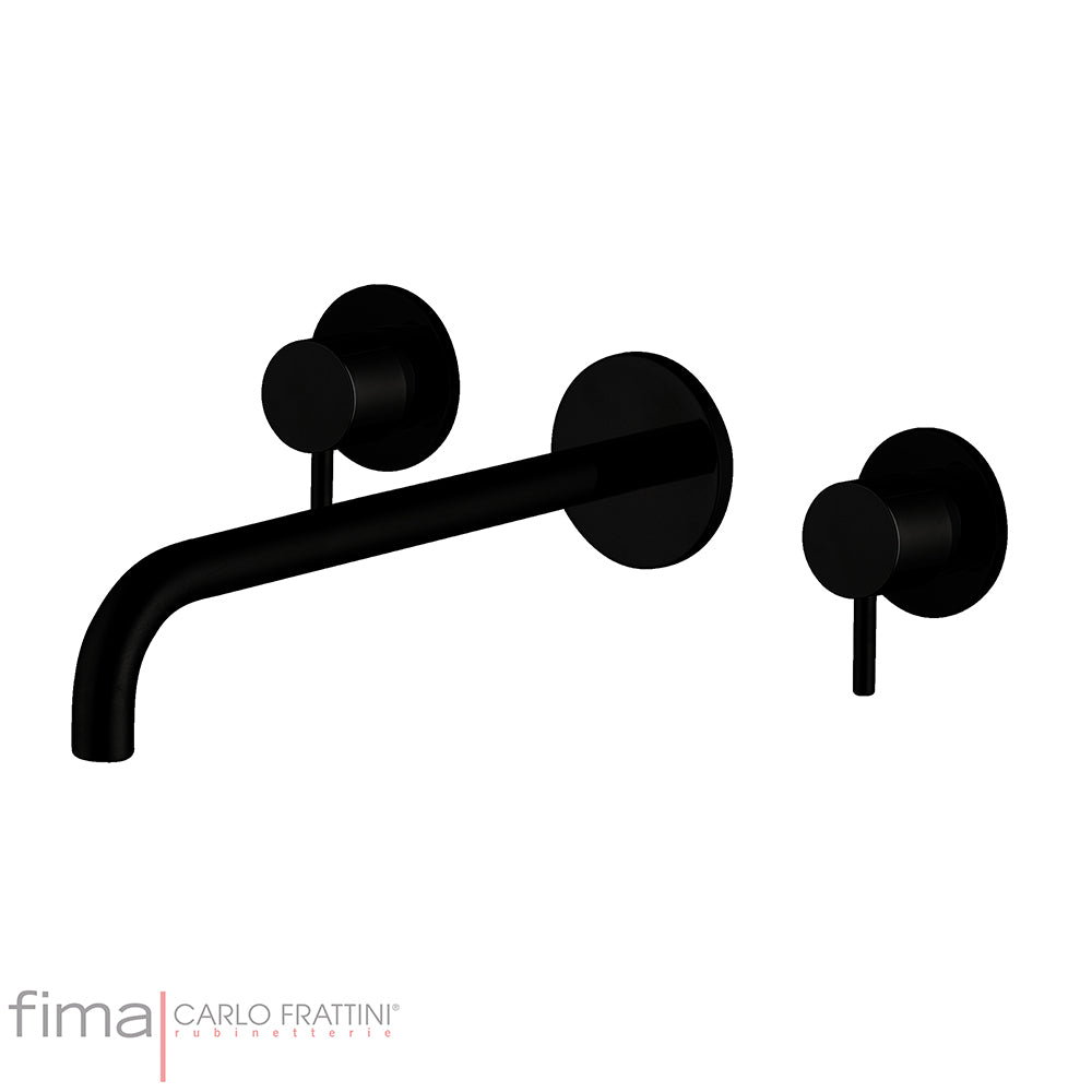 SPILLO UP BASIN MIXER - WALL MOUNTED - 3 TAP HOLE 200MM SPOUT