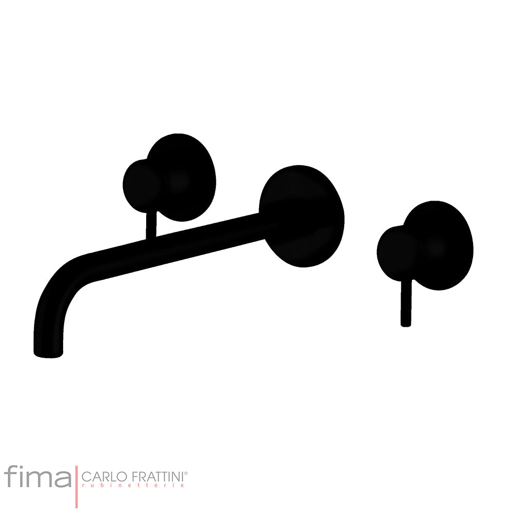 SPILLO UP BASIN MIXER - WALL MOUNTED - 3 TAP HOLE 200MM SPOUT