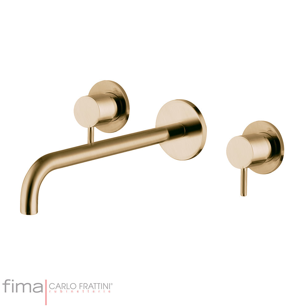 SPILLO UP BASIN MIXER - WALL MOUNTED - 3 TAP HOLE 200MM SPOUT