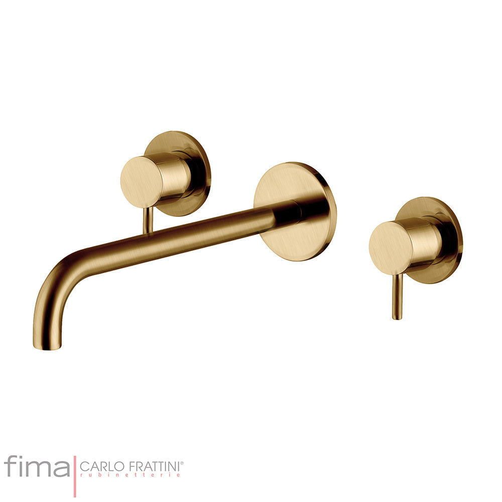 SPILLO UP BASIN MIXER - WALL MOUNTED - 3 TAP HOLE 200MM SPOUT