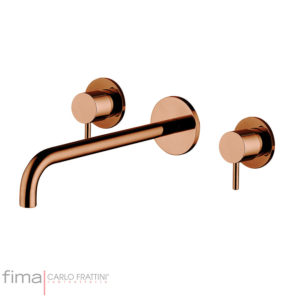 SPILLO UP BASIN MIXER - WALL MOUNTED - 3 TAP HOLE 200MM SPOUT