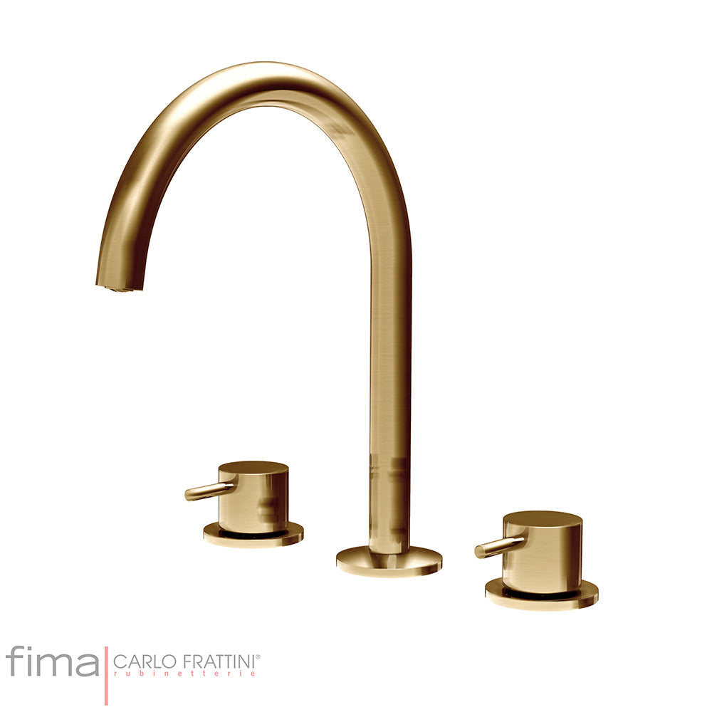 SPILLO UP BASIN MIXER - 3 TAP HOLE HOOP SPOUT