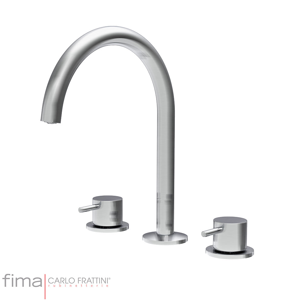SPILLO UP BASIN MIXER - 3 TAP HOLE HOOP SPOUT