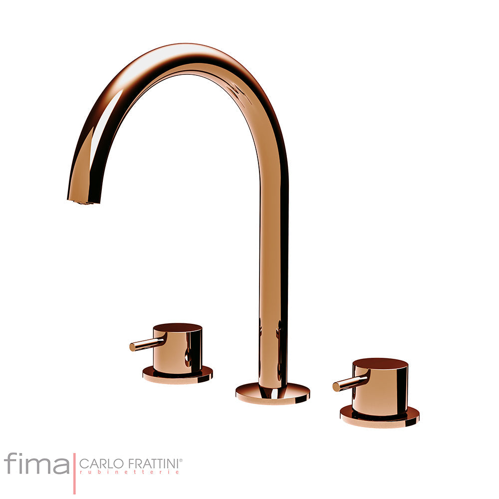 SPILLO UP BASIN MIXER - 3 TAP HOLE HOOP SPOUT