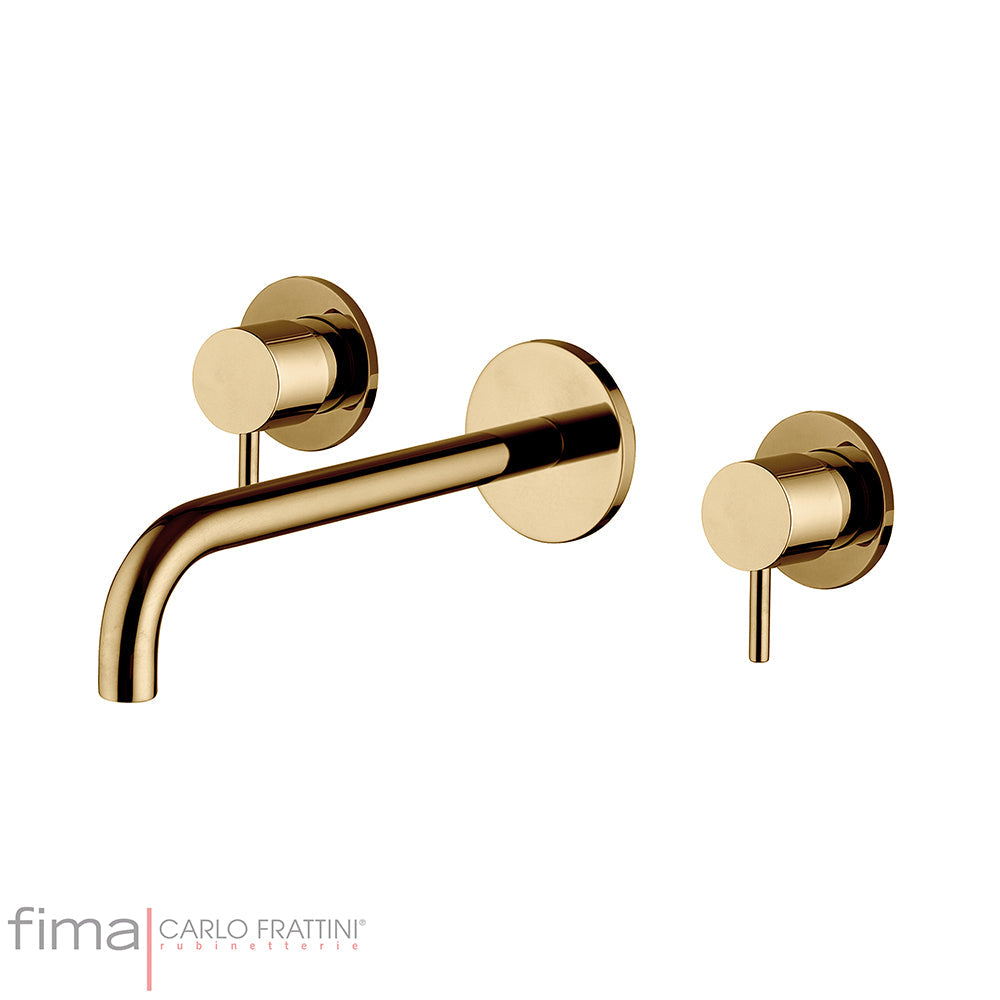 SPILLO UP BASIN MIXER - WALL MOUNTED - 3 TAP HOLE 150MM SPOUT