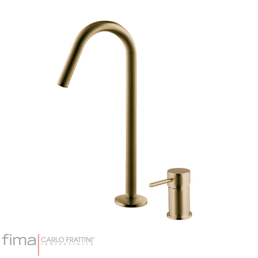 SPILLO UP BASIN MIXER - 2 TAP HOLE HOOP SPOUT