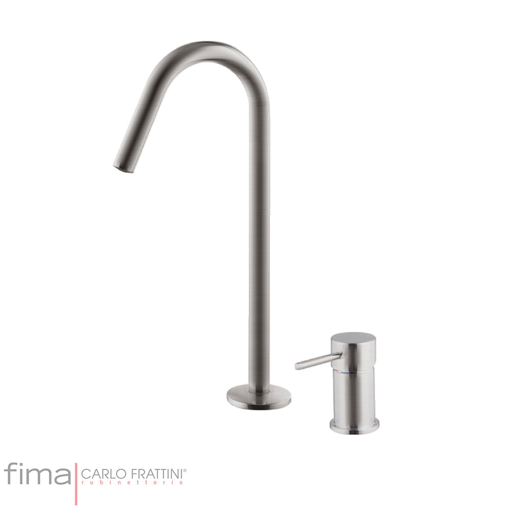 SPILLO UP BASIN MIXER - 2 TAP HOLE HOOP SPOUT