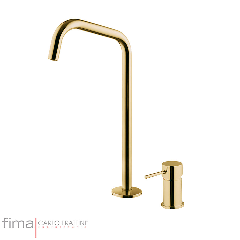 SPILLO UP BASIN MIXER - 2 TAP HOLE SQUARE SPOUT