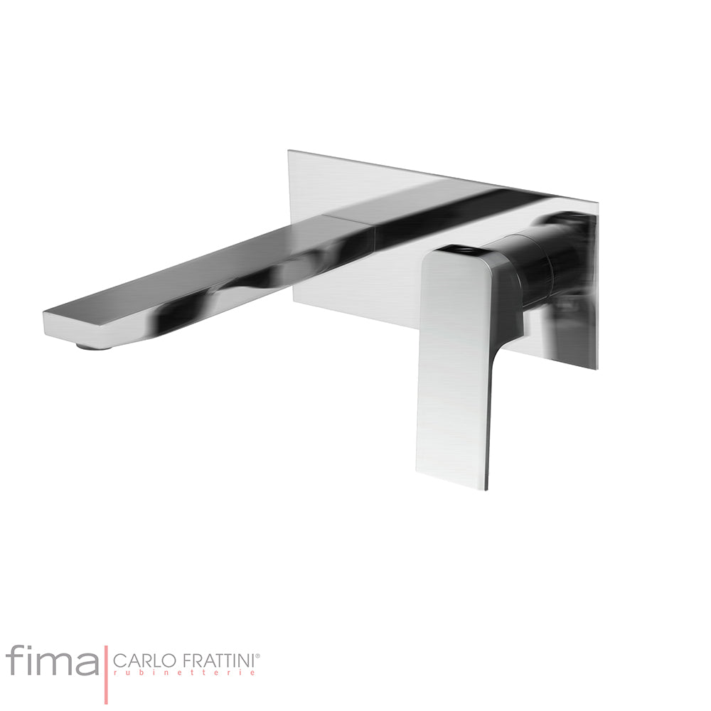 FIT BASIN MIXER - WALL MOUNTED SINGLE PLATE - WLX5 200MM SPOUT