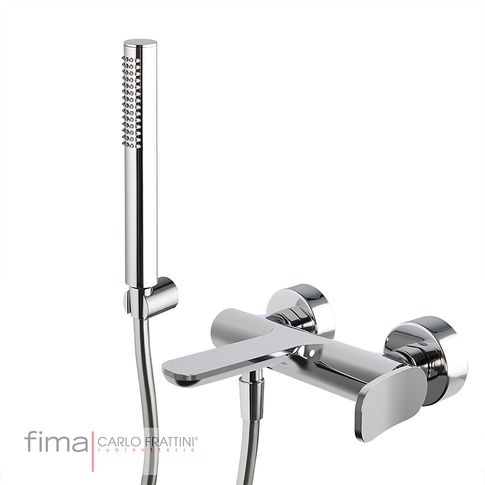 FLO BATH MIXER - WALL MOUNTED INCL H/SHOWER