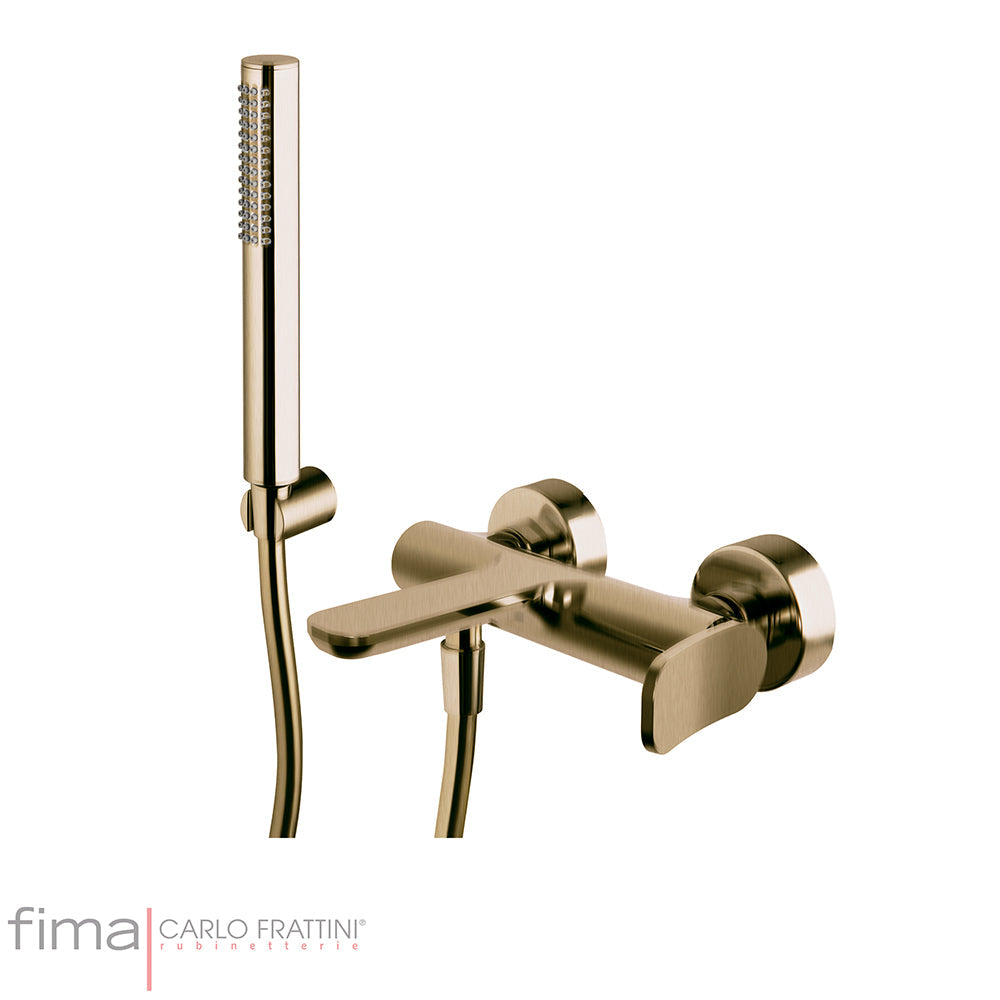 FLO BATH MIXER - WALL MOUNTED INCL H/SHOWER