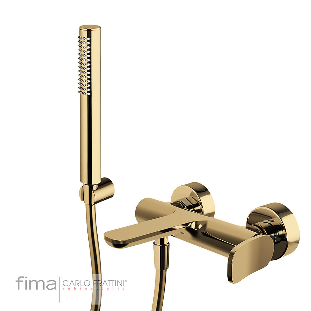 FLO BATH MIXER - WALL MOUNTED INCL H/SHOWER