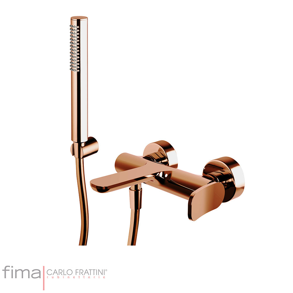 FLO BATH MIXER - WALL MOUNTED INCL H/SHOWER