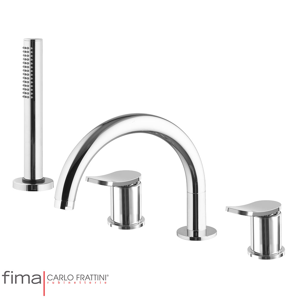 FLO BATH MIXER - DECK MOUNTED INCL SPOUT