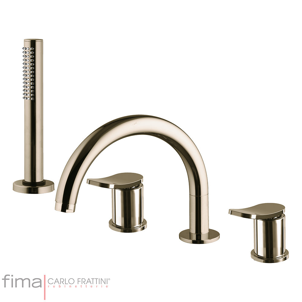 FLO BATH MIXER - DECK MOUNTED INCL SPOUT