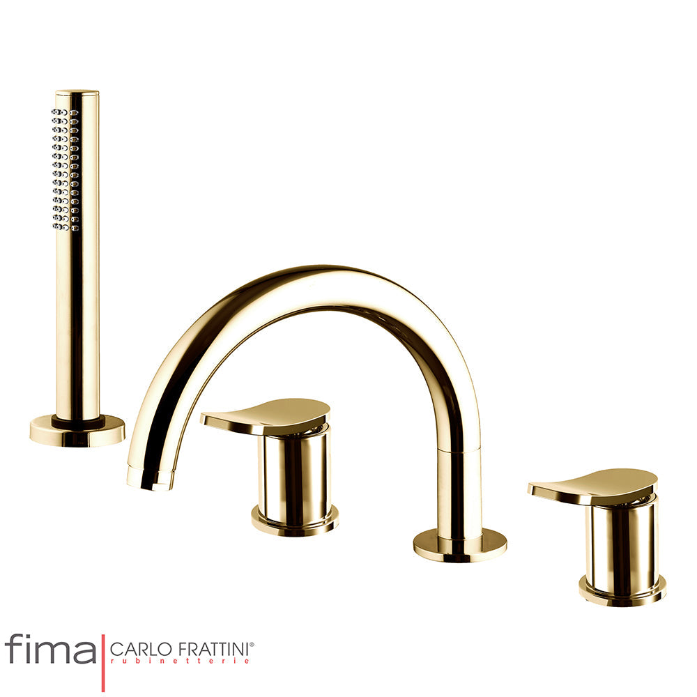 FLO BATH MIXER - DECK MOUNTED INCL SPOUT