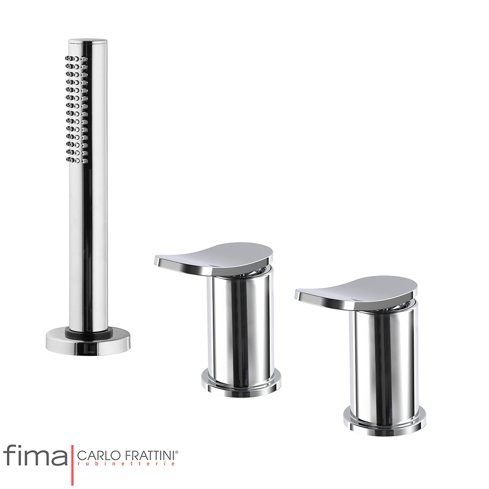 FLO BATH MIXER - DECK MOUNTED EXCL SPOUT