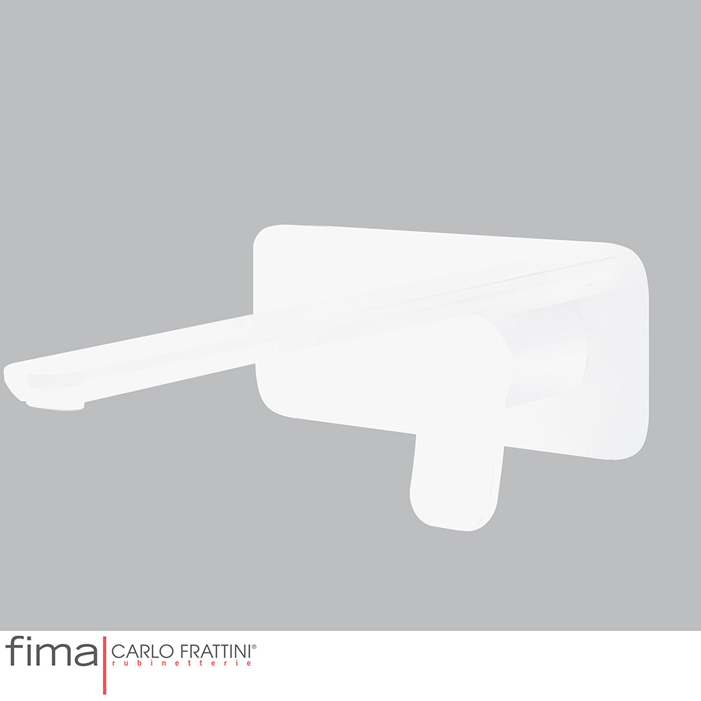 FLO BASIN MIXER - WALL MOUNTED SINGLE PLATE - WLX5 200MM SPOUT