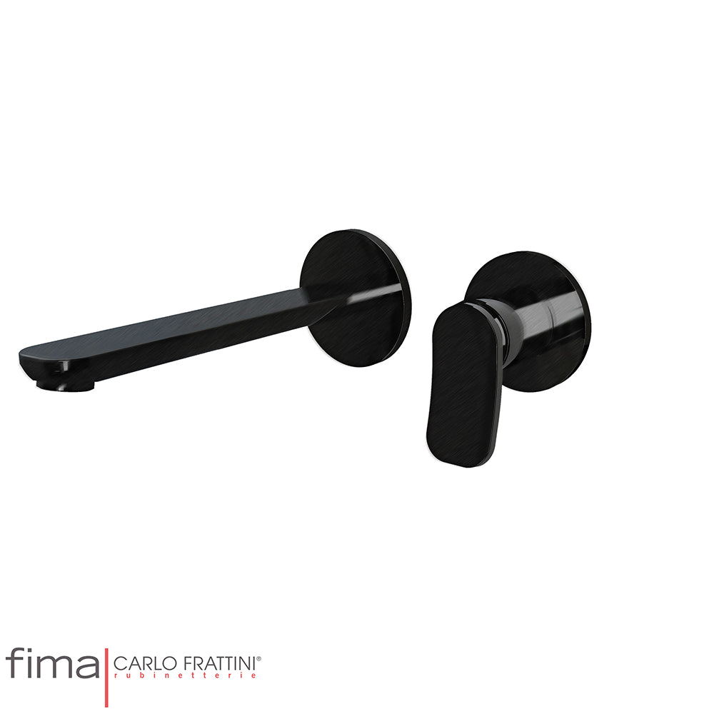 FLO BASIN MIXER - WALL MOUNTED SINGLE PLATE - WLX5 200MM SPOUT