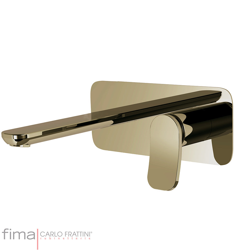 FLO BASIN MIXER - WALL MOUNTED SINGLE PLATE - WLX5 200MM SPOUT
