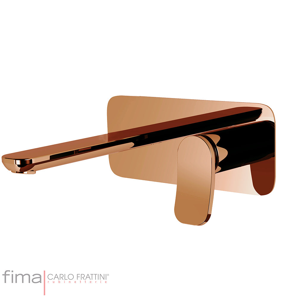 FLO BASIN MIXER - WALL MOUNTED SINGLE PLATE - WLX5 200MM SPOUT