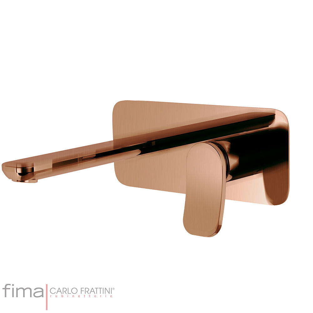 FLO BASIN MIXER - WALL MOUNTED SINGLE PLATE - WLX5 200MM SPOUT