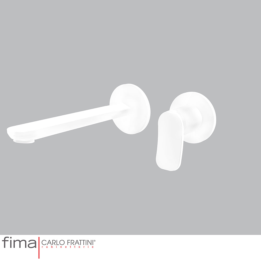 FLO BASIN MIXER - WALL MOUNTED DUAL PLATE - WLX8 200MM SPOUT