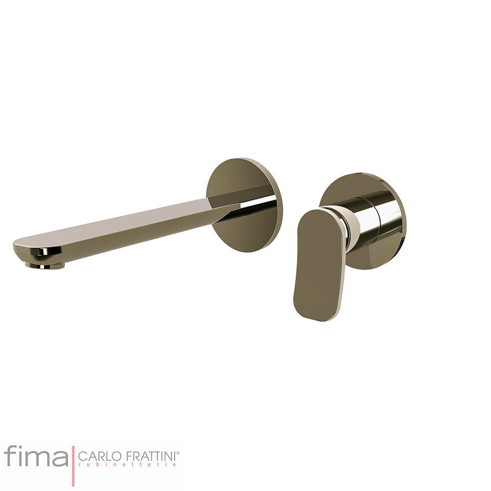FLO BASIN MIXER - WALL MOUNTED DUAL PLATE - WLX8 200MM SPOUT