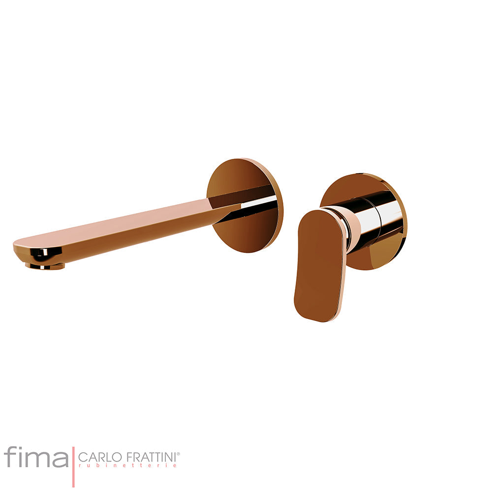 FLO BASIN MIXER - WALL MOUNTED DUAL PLATE - WLX8 200MM SPOUT