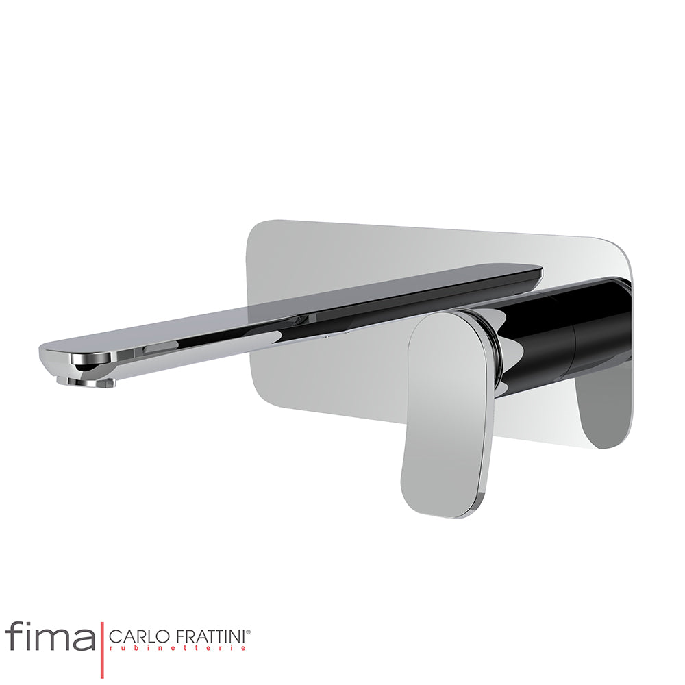 FLO BASIN MIXER - WALL MOUNTED SINGLE PLATE - WX5 150MM SPOUT