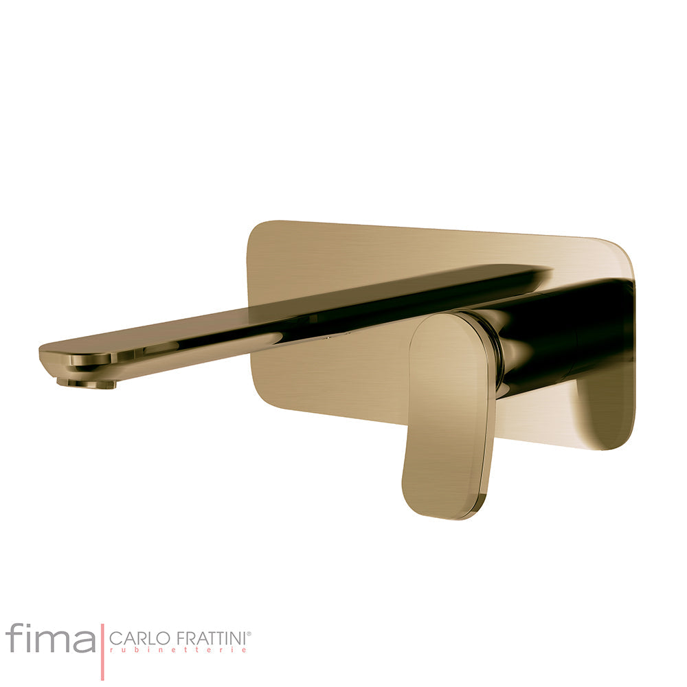FLO BASIN MIXER - WALL MOUNTED SINGLE PLATE - WX5 150MM SPOUT
