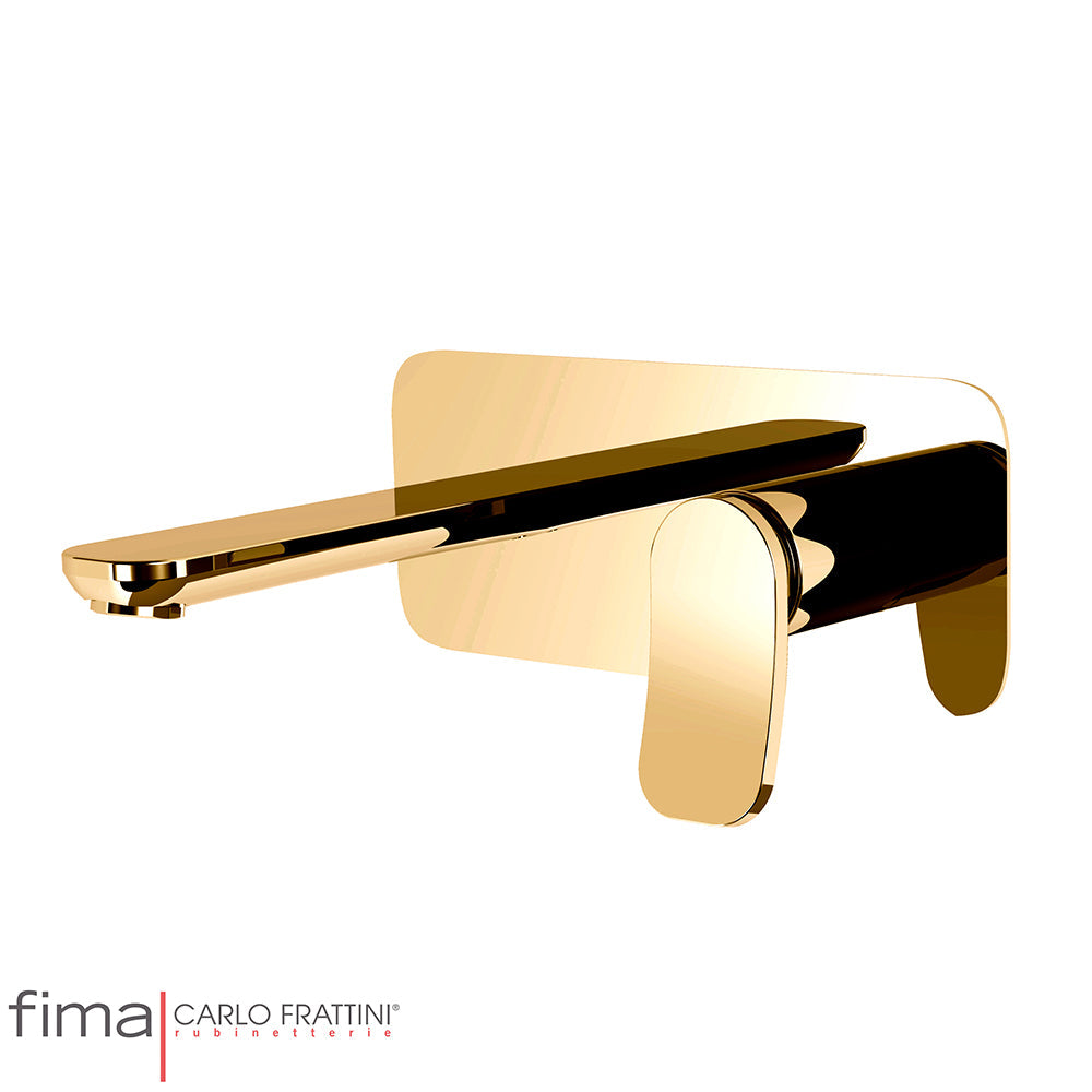 FLO BASIN MIXER - WALL MOUNTED SINGLE PLATE - WX5 150MM SPOUT