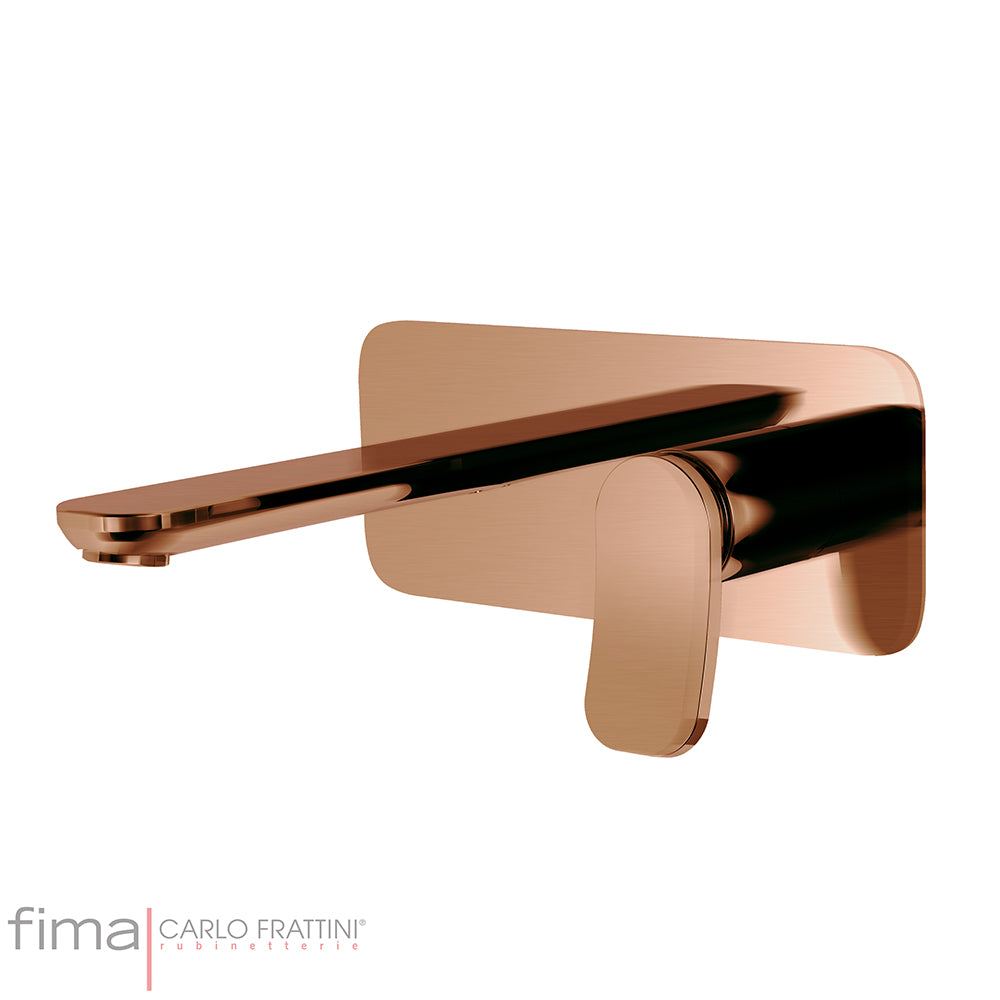 FLO BASIN MIXER - WALL MOUNTED SINGLE PLATE - WX5 150MM SPOUT