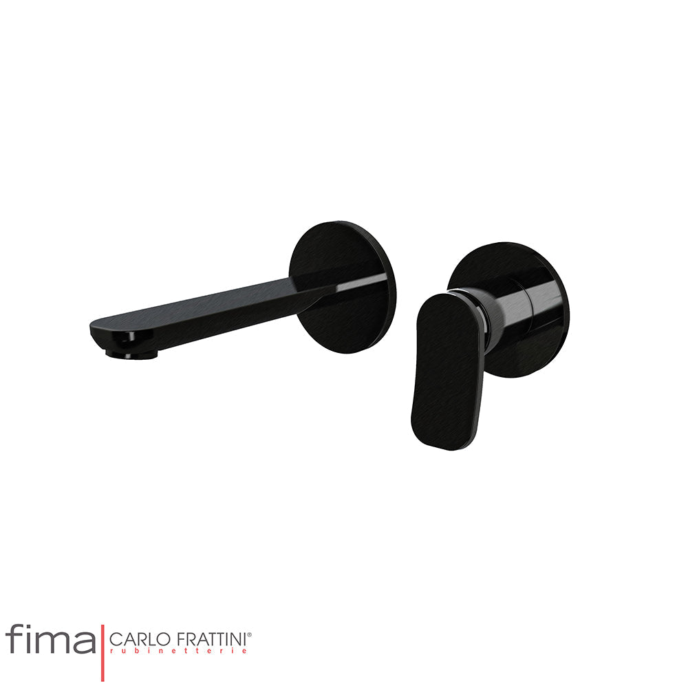 FLO BASIN MIXER - WALL MOUNTED DUAL PLATE - WX8 150MM SPOUT