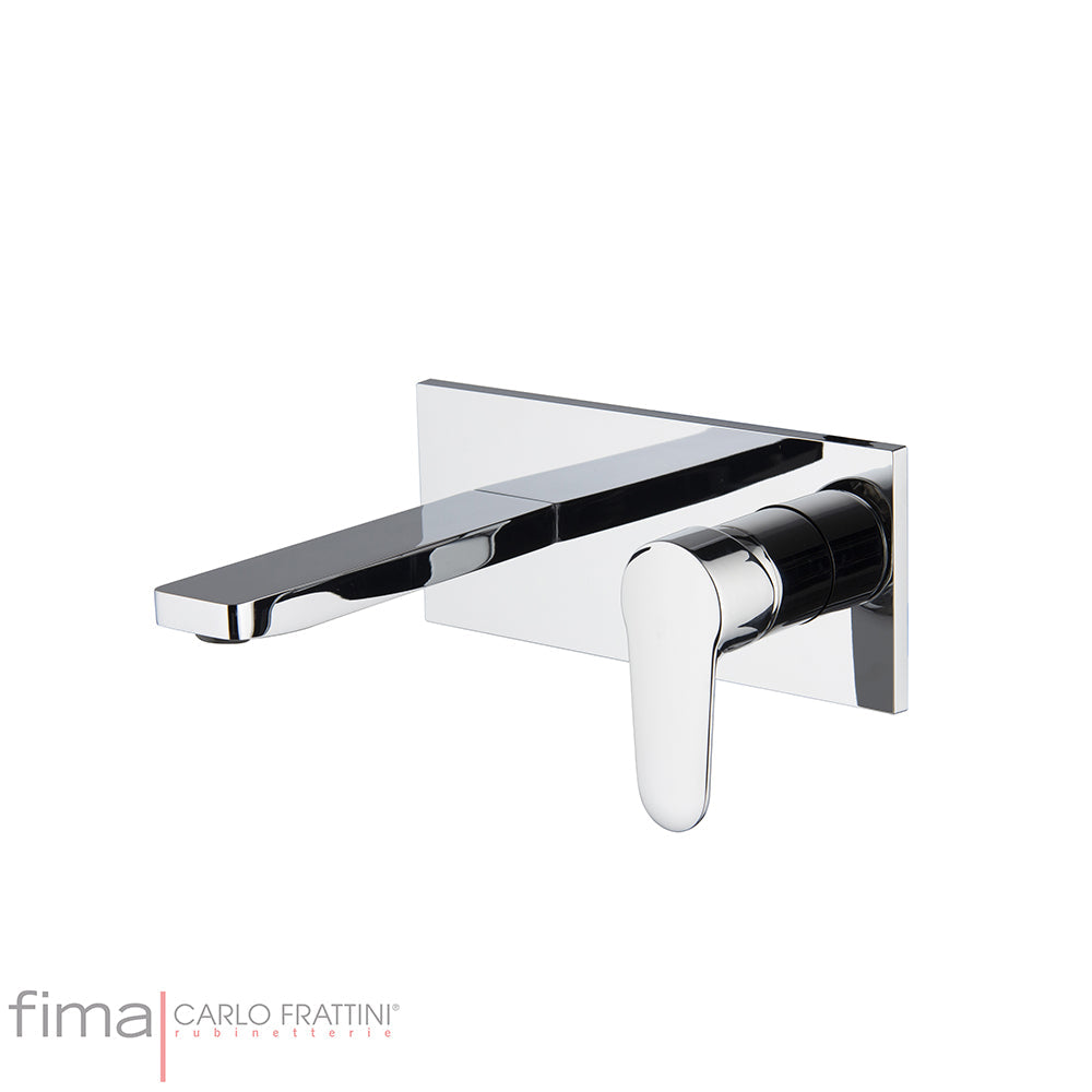 SERIE 22 BASIN MIXER - WALL MOUNTED SINGLE PLATE - WX5 150MM SPOUT