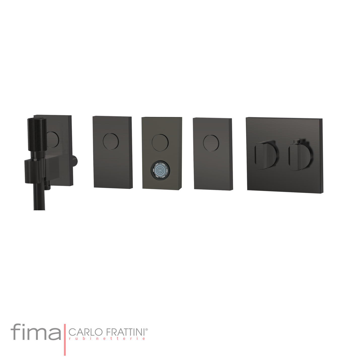 SWITCH - BUILT IN THERMOSTATIC SHOWER MIXER - 4 OUTLETS AND BODY SPRAY