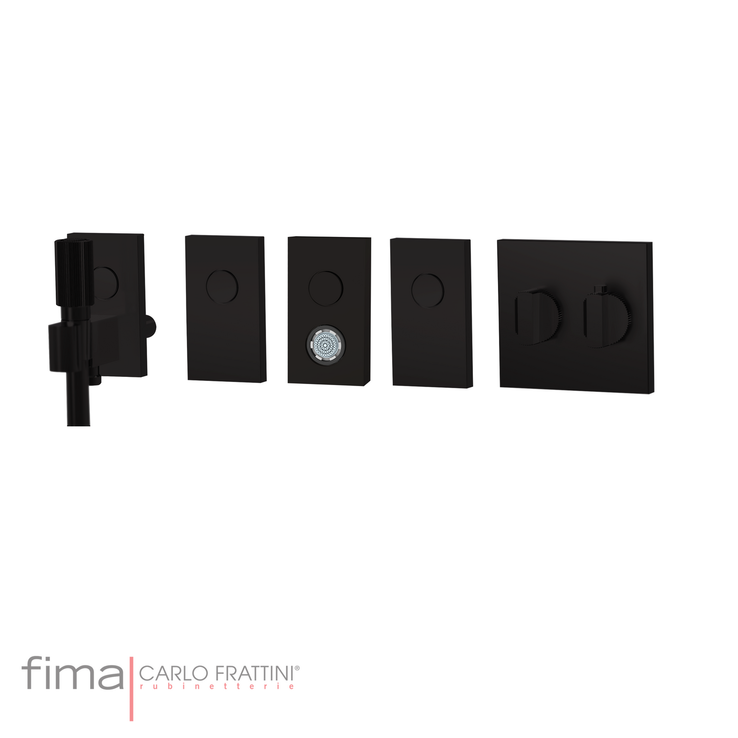 SWITCH - BUILT IN THERMOSTATIC SHOWER MIXER - 4 OUTLETS AND BODY SPRAY